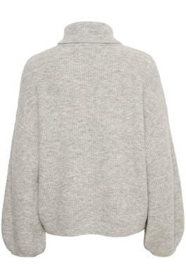 Gestuz - AlphaGZ ls rollneck - Light grey melange