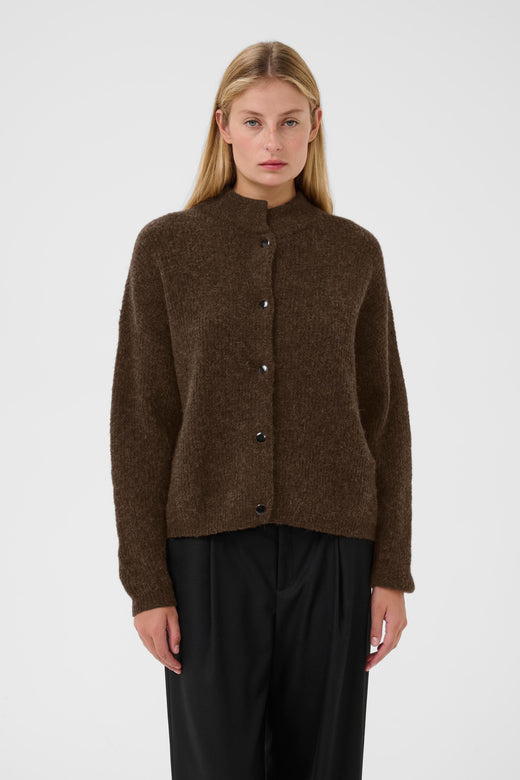 Gestuz - Alphagz Short Cardigan 10906463 - 108310 - Buff Mélange Cardigans 