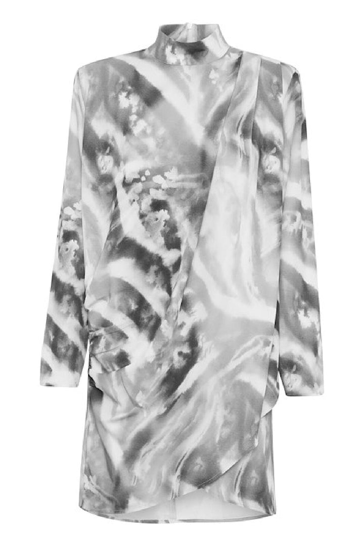 Gestuz - Aronagz P Short Dress 10909723 - 107039 - Blacknwhite Animal