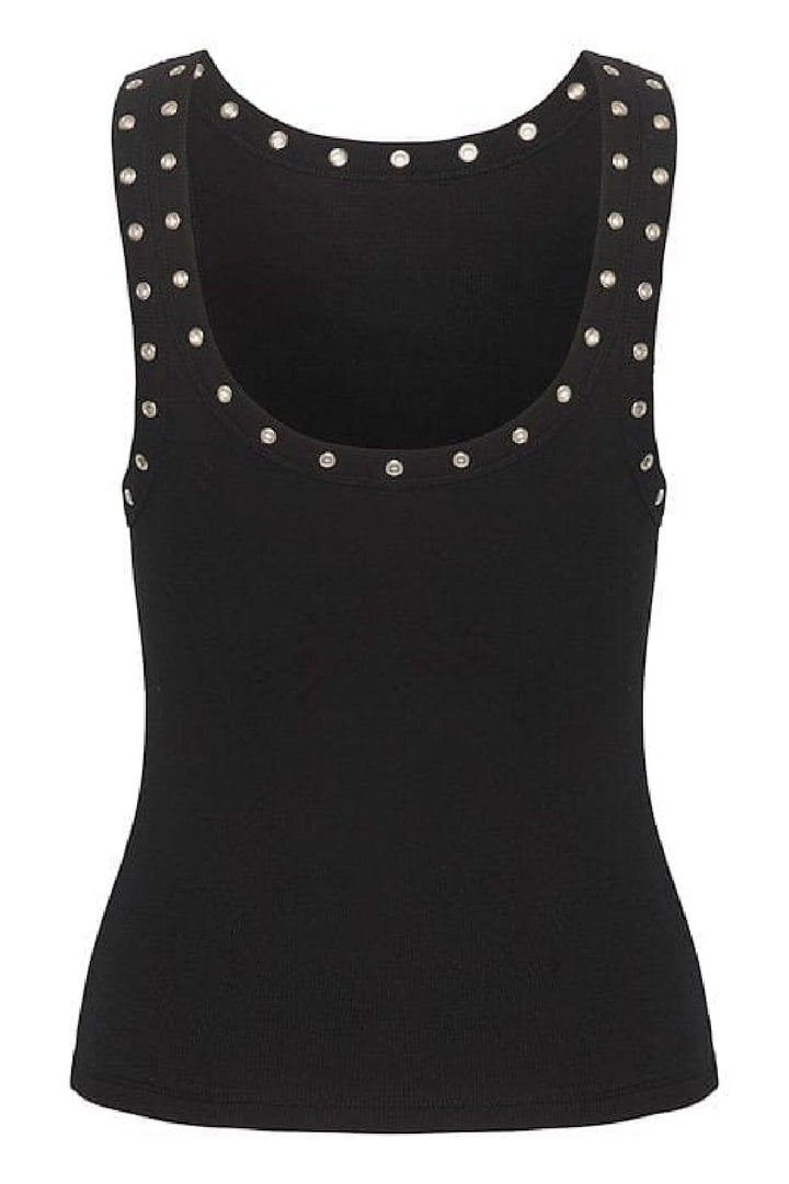 Gestuz - DrewGZ eyelet tank top - Black