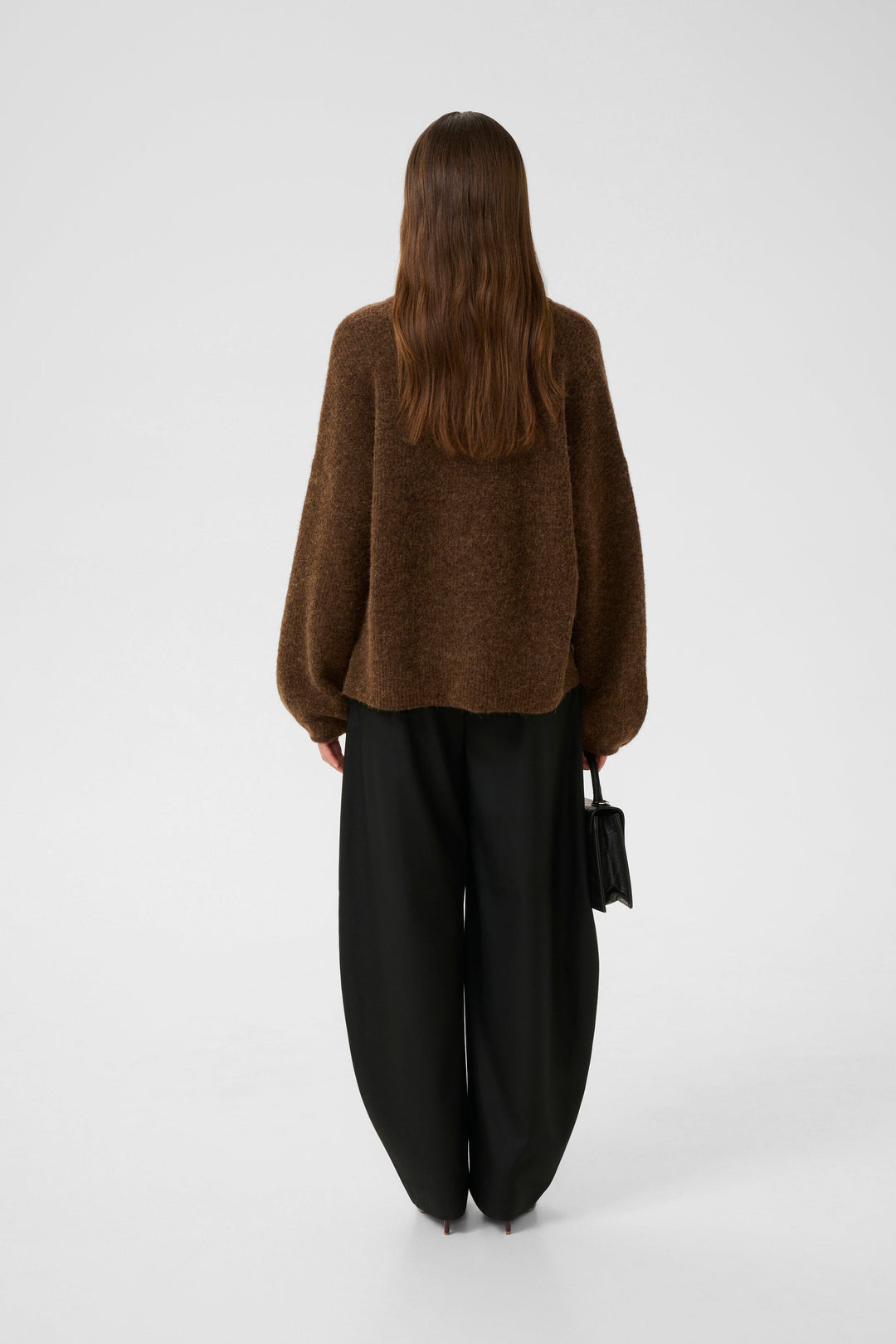 Gestuz - Gzalpha Slit Pullover 10910590 - 108310 - Buff Mélange Strikbluser 