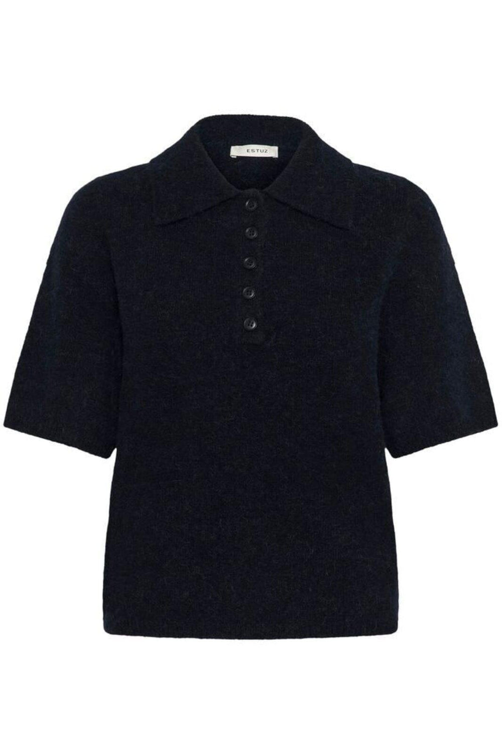 Gestuz - Gzalpha Ss Polo Pullover 10910852 - 108935 - Skycaptain Mélange Strikbluser 