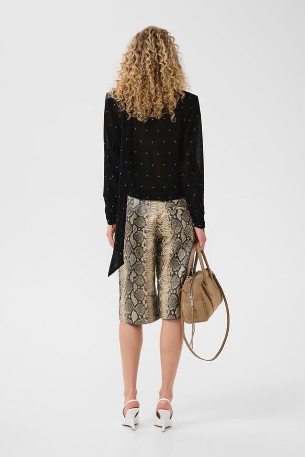 Gestuz - Gzdorthie P Blouse 10911034 - 109160 - Khaki Dot Bluser 