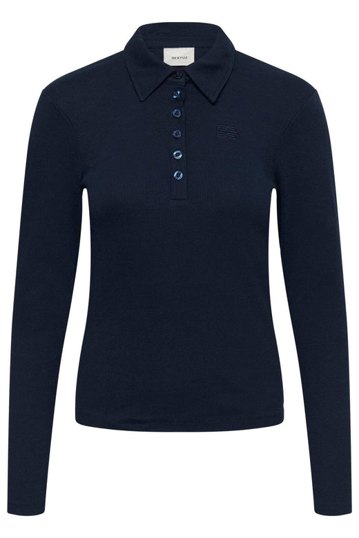 Gestuz - Gzdrew Ls Polo Top 10911272 - 193922 - Sky Captain Toppe 