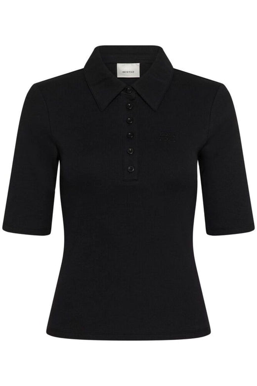 Gestuz - Gzdrew Polo Top 10910952 - 100017 - Black Toppe 