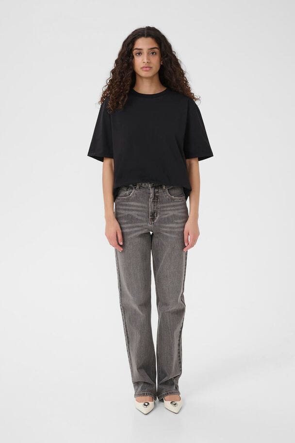 Gestuz - Gzjade Straight Jeans 10910808 - 102235 - Washed Light Grey Jeans 