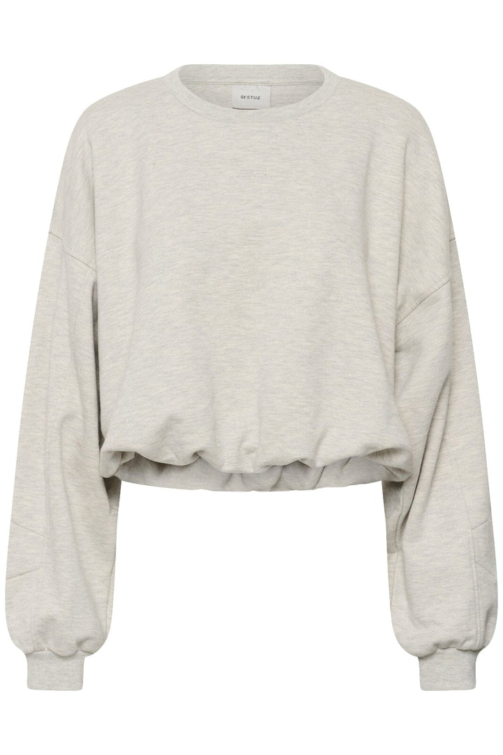 Gestuz - Gzkahla Mel Sweatshirt 10911430 - 108958 - Ultra Light Grey Mélange Sweatshirts 