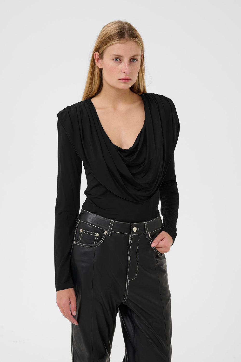 Gestuz - Gzlaily Ls Top 10910980 - 100017 - Black Bluser 