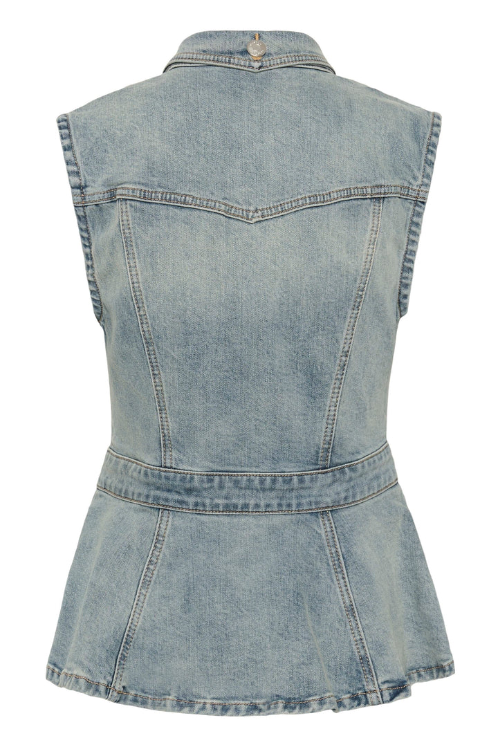 Gestuz - Gznoma Sl Shirt 10911187 - 109408 - Vintage Mid Blue Wash Skjorter 