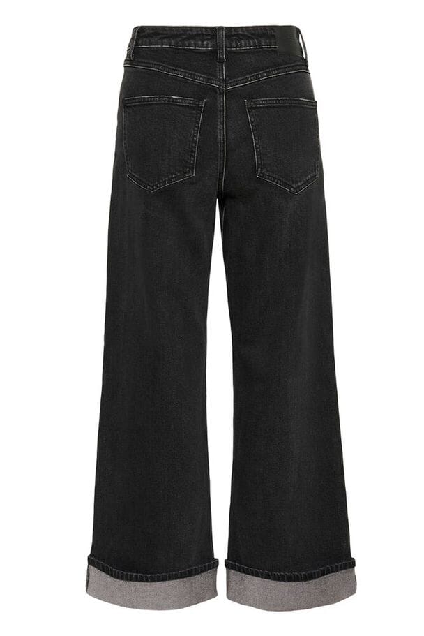 Gestuz - Gzsara Wide Jeans 10910809 - 100617 - Washed Dark Black Jeans 