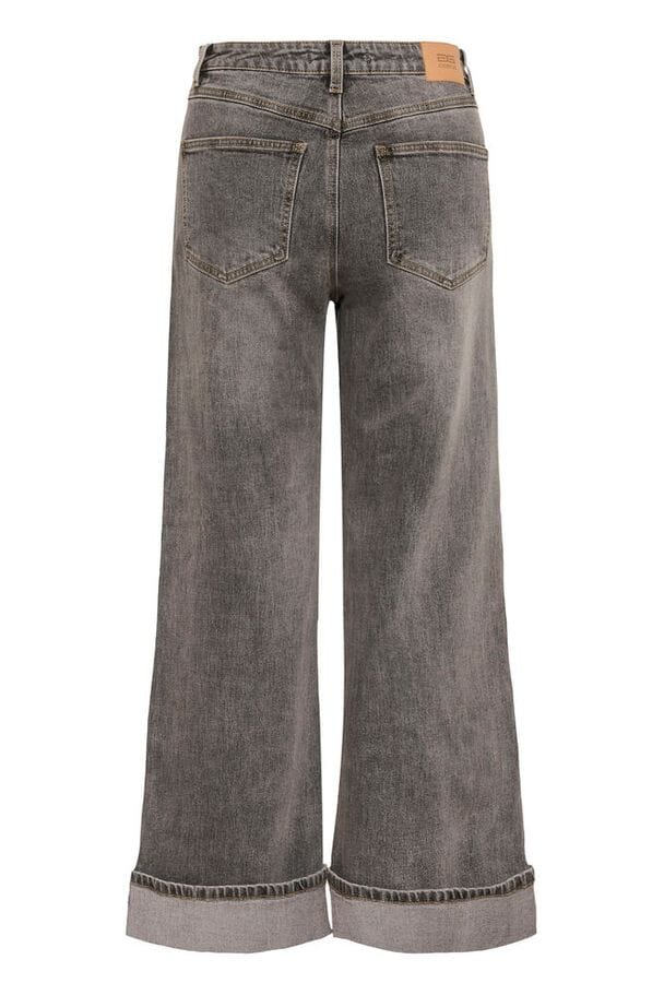 Gestuz - Gzsara Wide Jeans 10910809 - 102235 - Washed Light Grey Jeans 