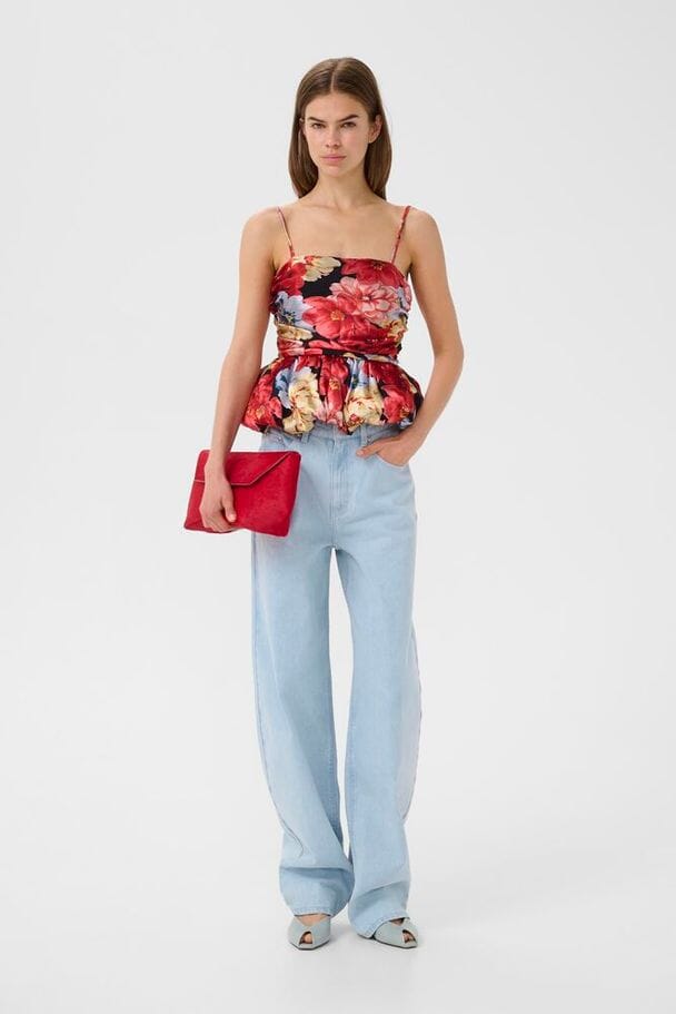 Gestuz - Gzsigrida P Silk Top 10911035 - 109158 - Dessert Flower Multi Toppe 