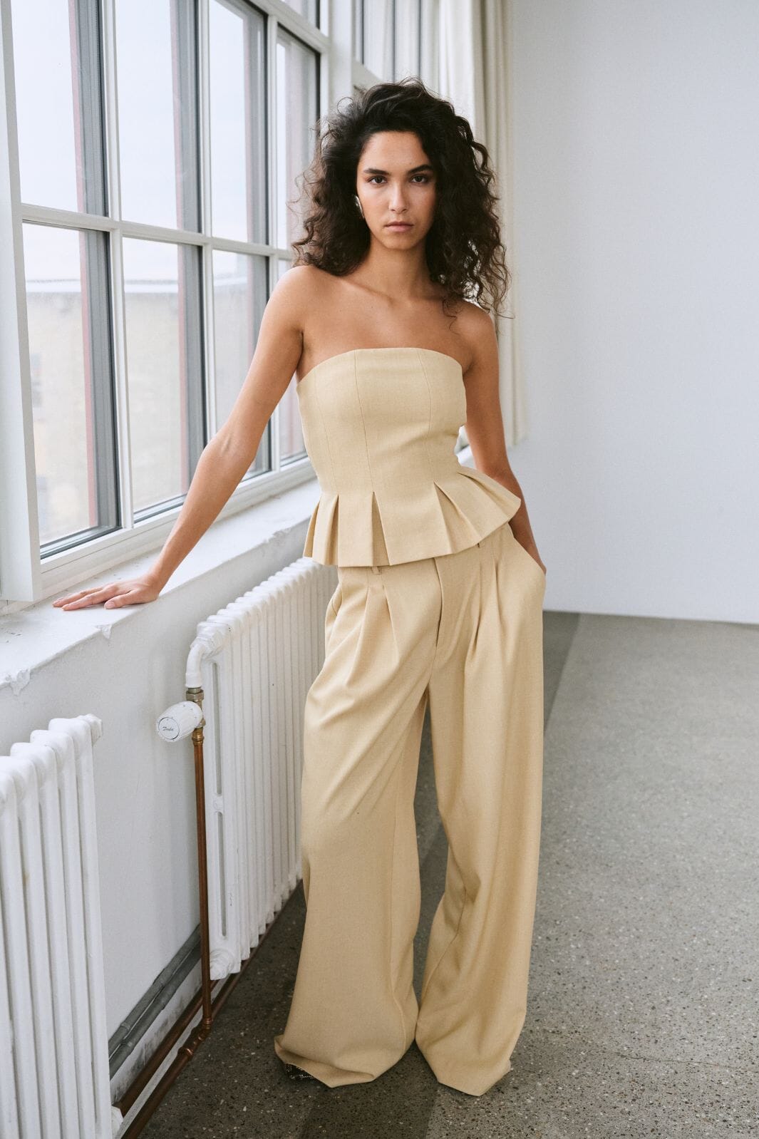 Gestuz - Gzstacy Corsage 10911102 - 109221 - Pale Hay Melange Toppe 