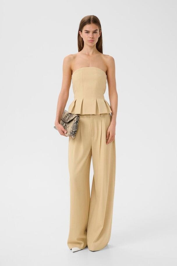 Gestuz - Gzstacy Pants 10911101 - 109221 - Pale Hay Melange Bukser 