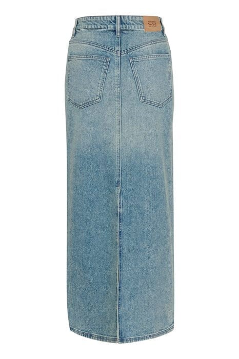 Gestuz - Gzzorah Long Skirt - 104609 Mid Blue Washed