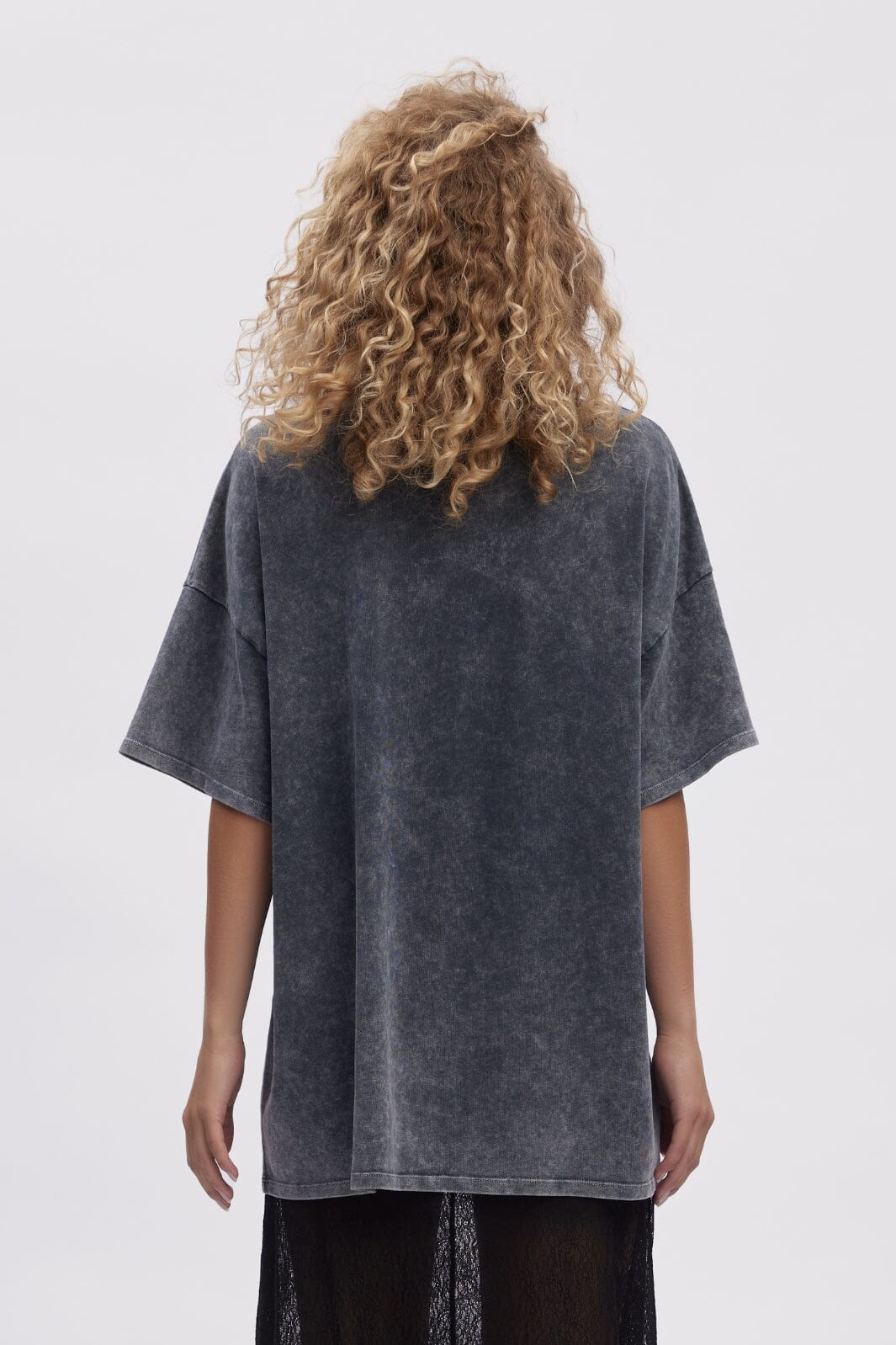 Gestuz - Jiogz Oversize Tee - 106053 Dark Grey Washed