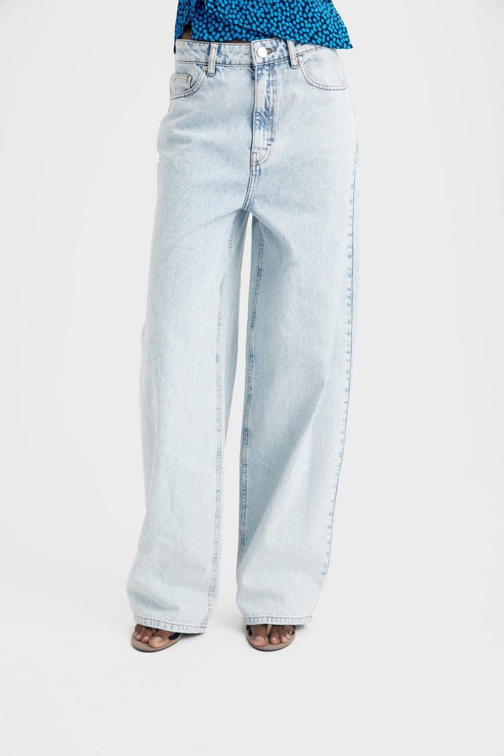 Gestuz - KailyGZ HW wide jeans - Light blue washed