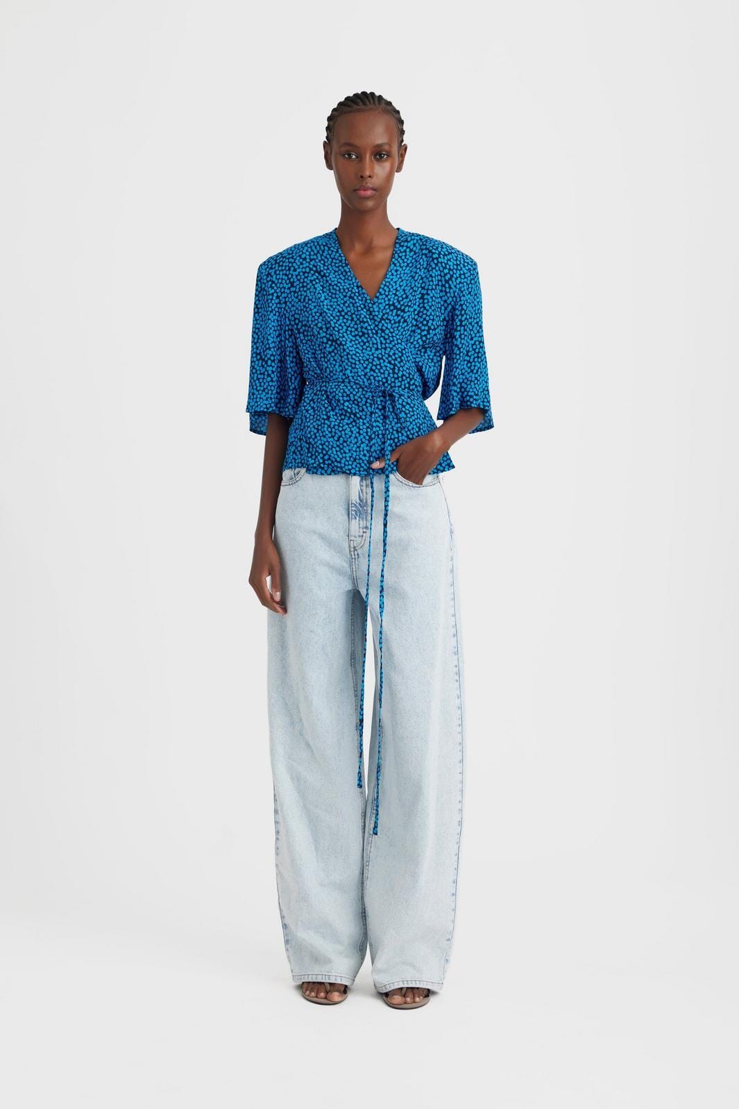 Gestuz - KailyGZ HW wide jeans - Light blue washed