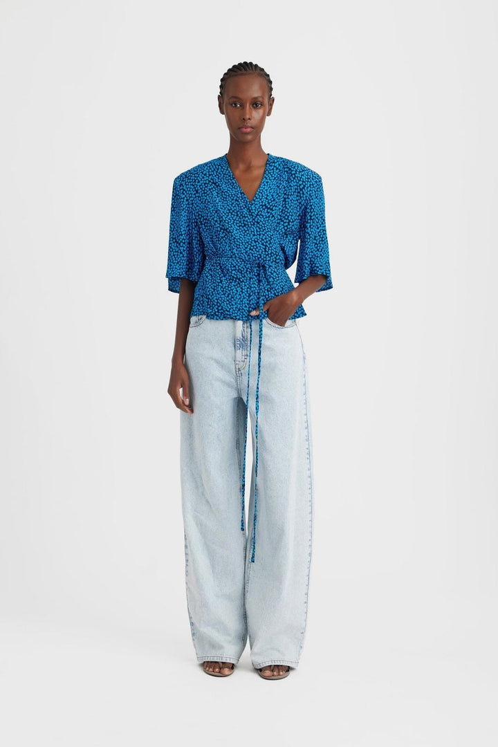 Gestuz - KailyGZ HW wide jeans - Light blue washed