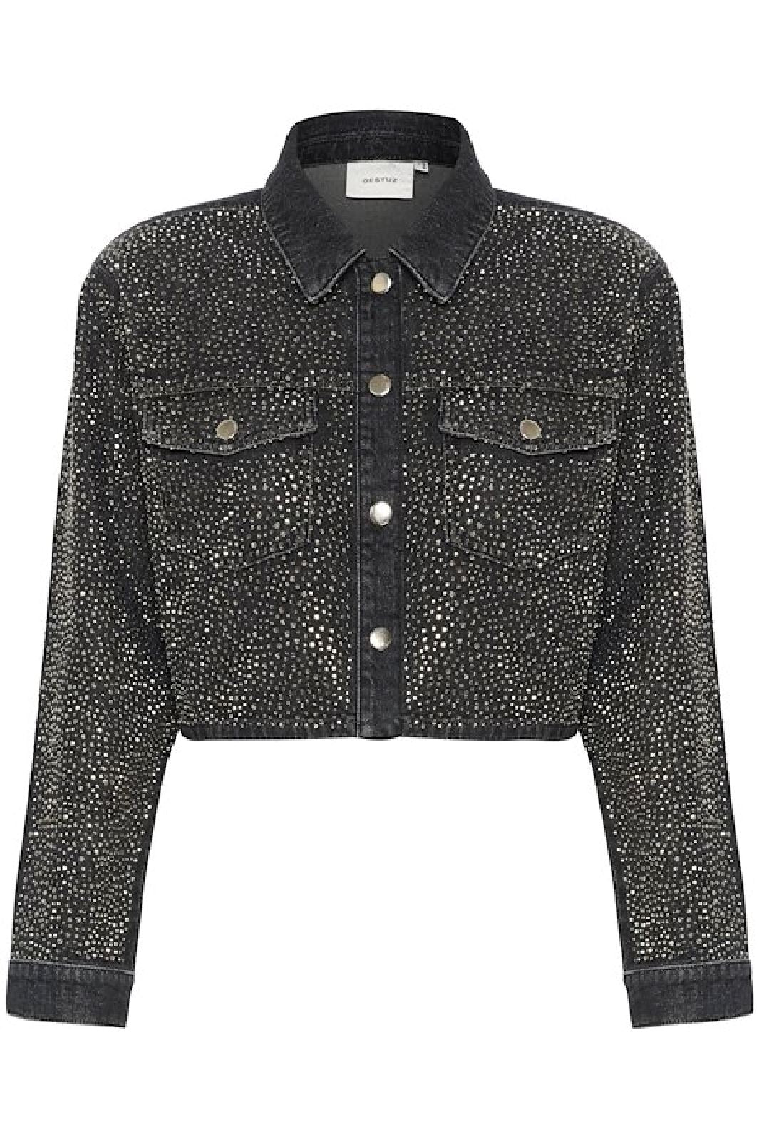 Gestuz - NadivaGZ jacket - Dark grey washed