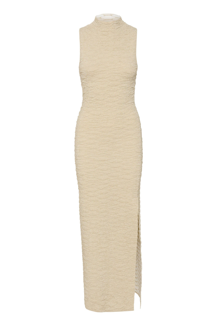 Gestuz - PiccaGZ SL dress - Offwhite/gold