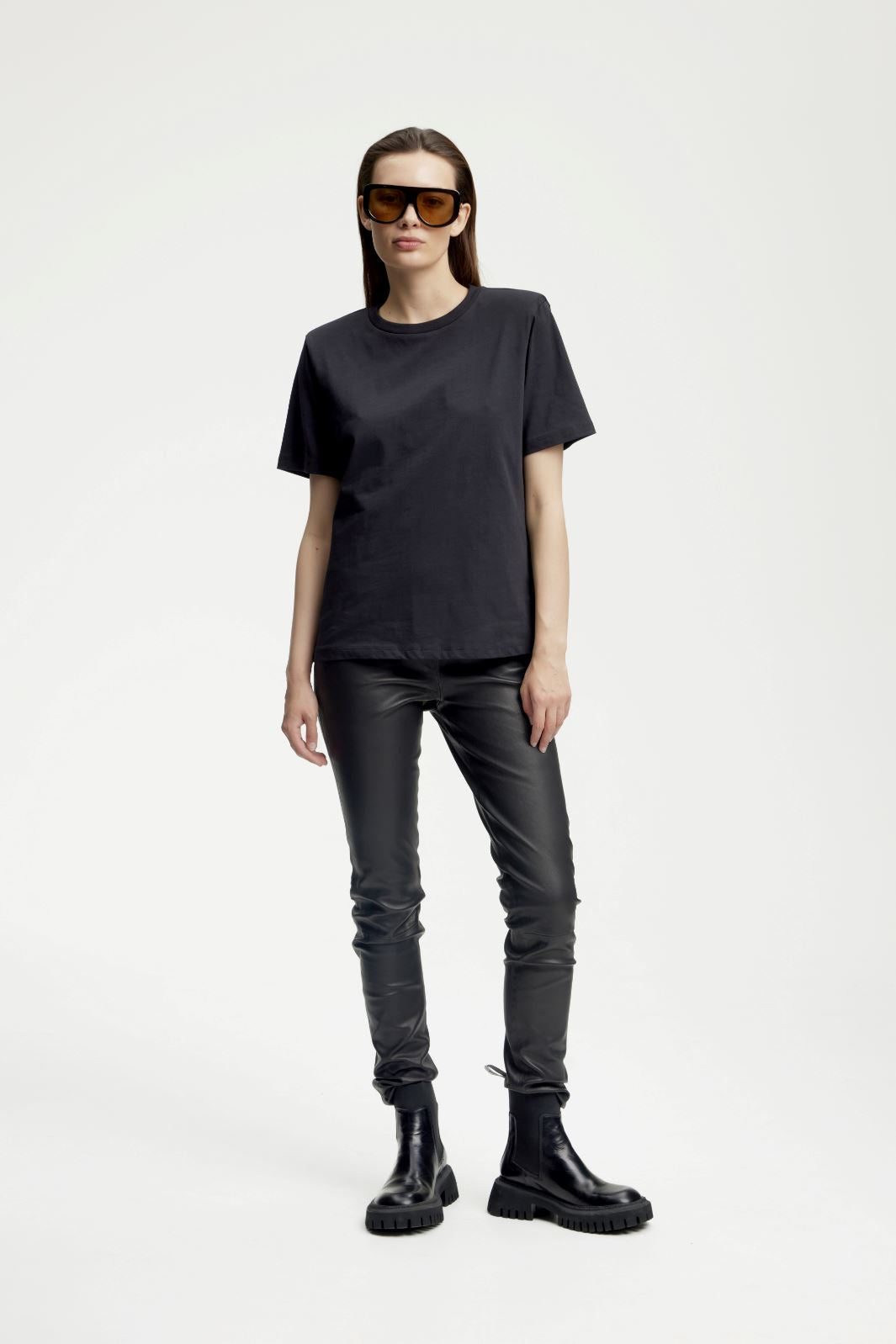 Gestuz - SashaGZ HW leather legging NOOS - Black