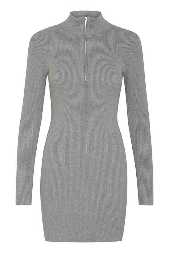 Gestuz - Yasmiagz Zipper Short Dress 10909820 - 106849 - Grey Melange