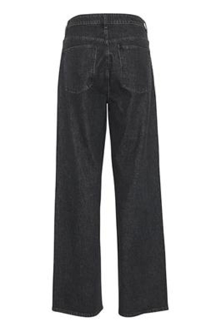 Gestuz - ZorahGZ MW jeans - Dark grey washed