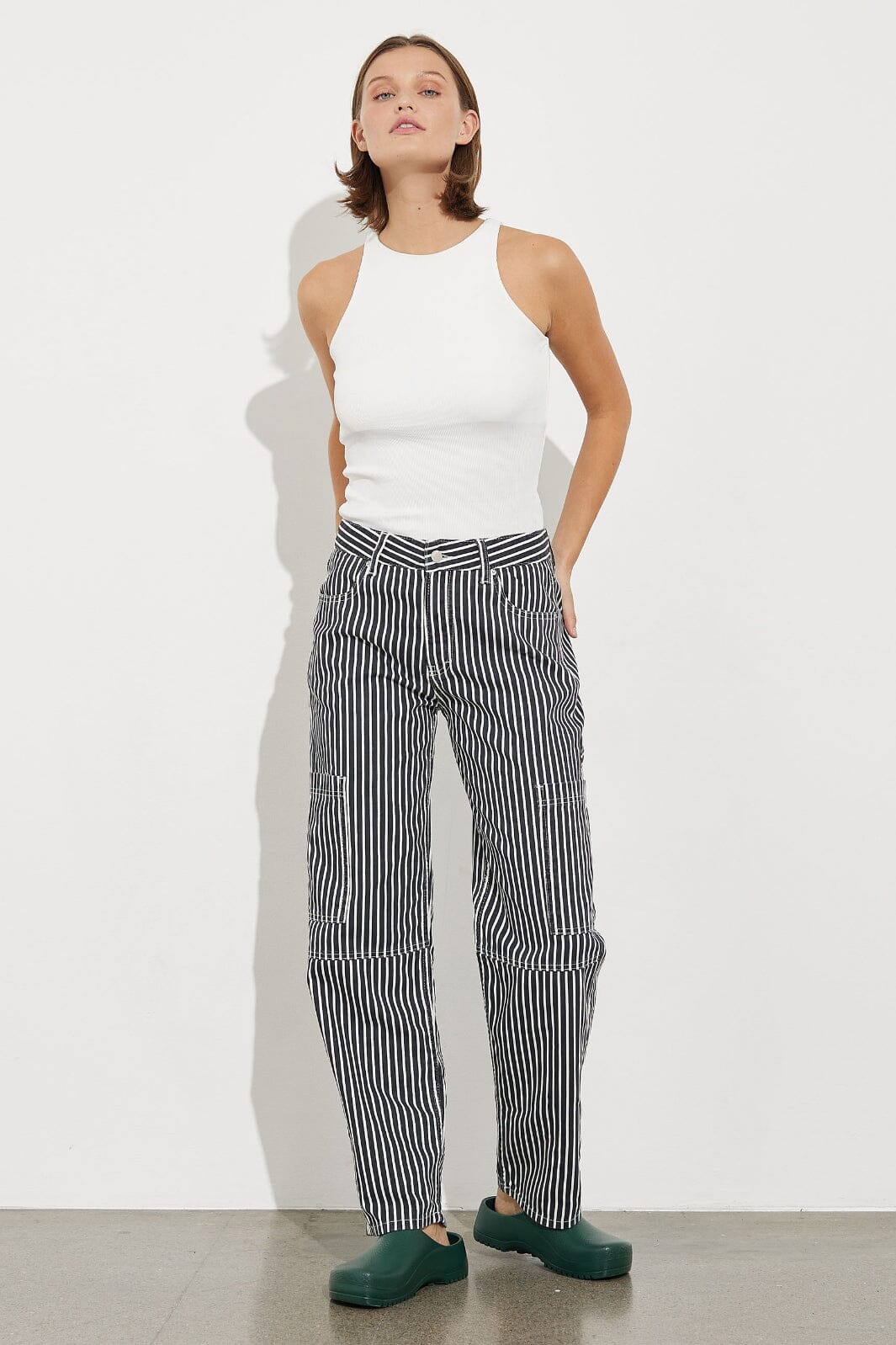 Global Funk - Emilu-G - Navy blue stripe Bukser 