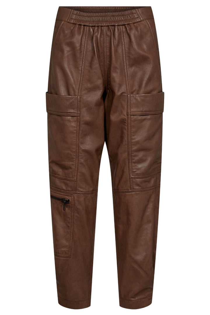 Gossia - CinnaGO Jo Leather Pants - Cognac