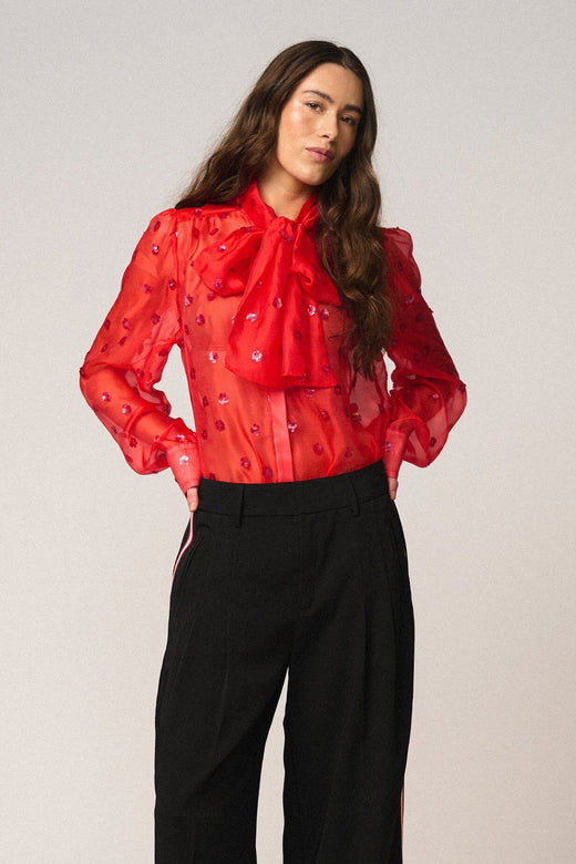 Gossia - Echogo Blouse G3225 - True Red Bluser 