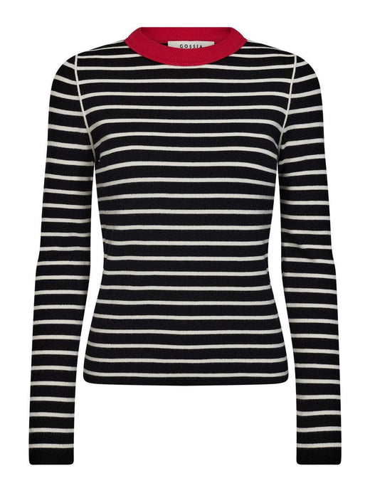 Gossia - Fabiolago Jumper G3116 - Black / Off-White Stripes T-shirts 