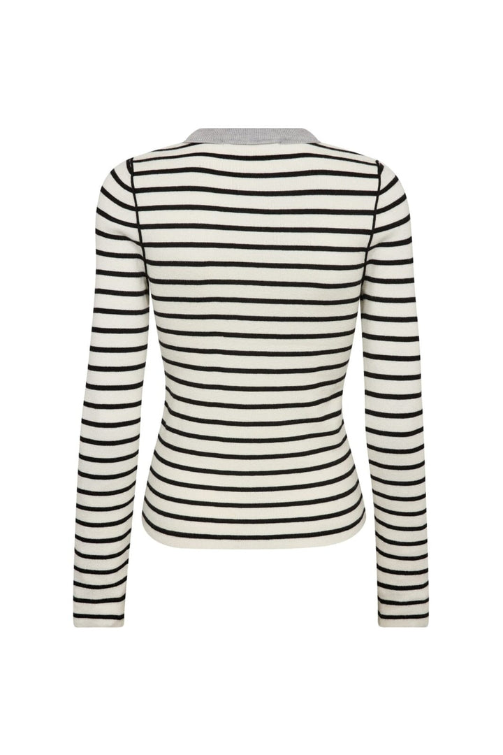Gossia - Fabiolago Jumper G3116 - Off-White/Black Stripes