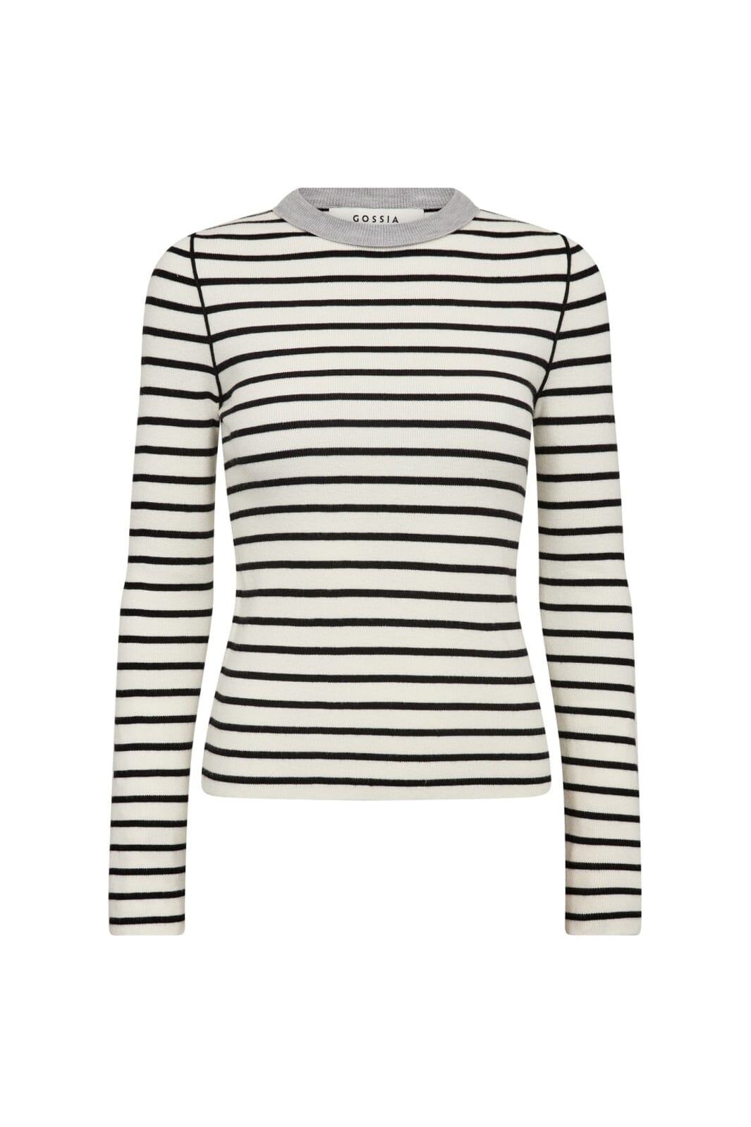 Gossia - Fabiolago Jumper G3116 - Off-White/Black Stripes