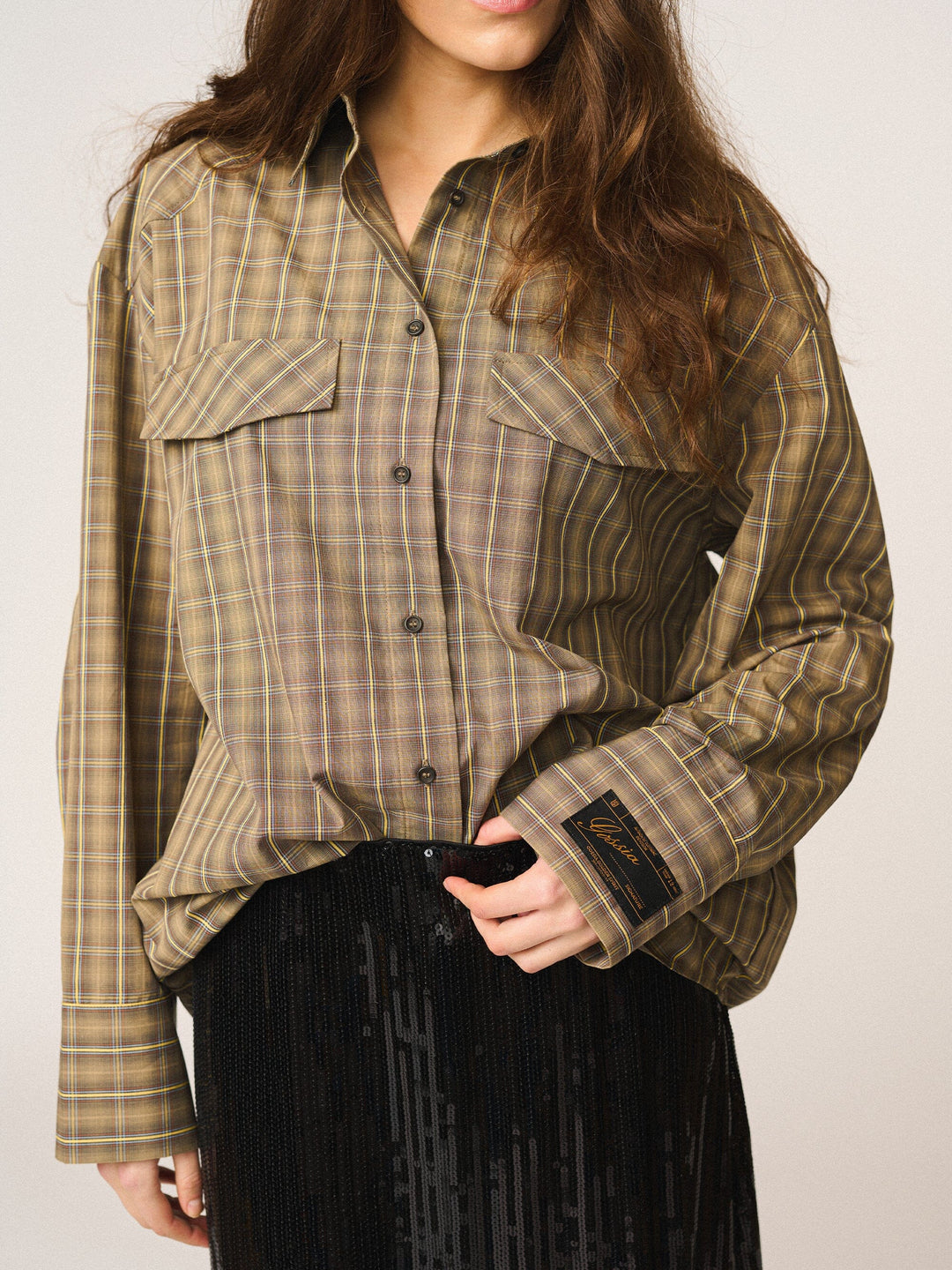 Gossia - Galinago Shirt G3244 - Brown / Yellow Checks Skjorter 