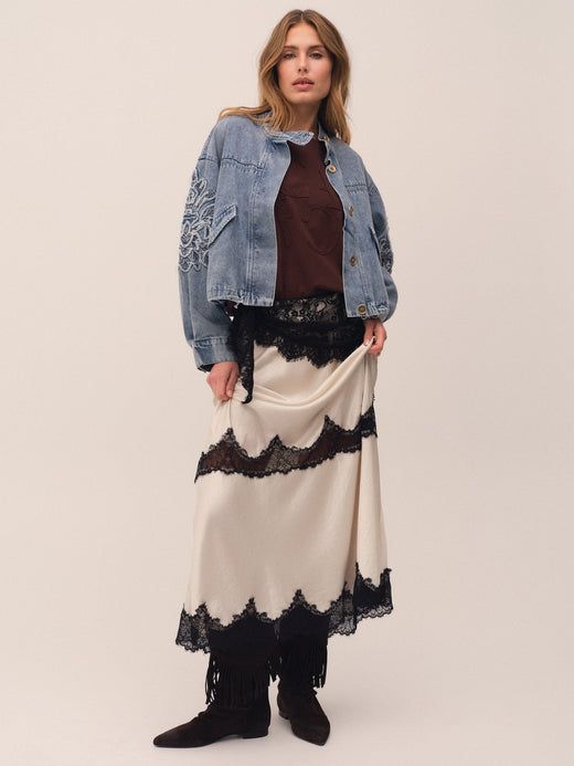 Gossia - Judiego Skirt G2879 - Creme Nederdele 