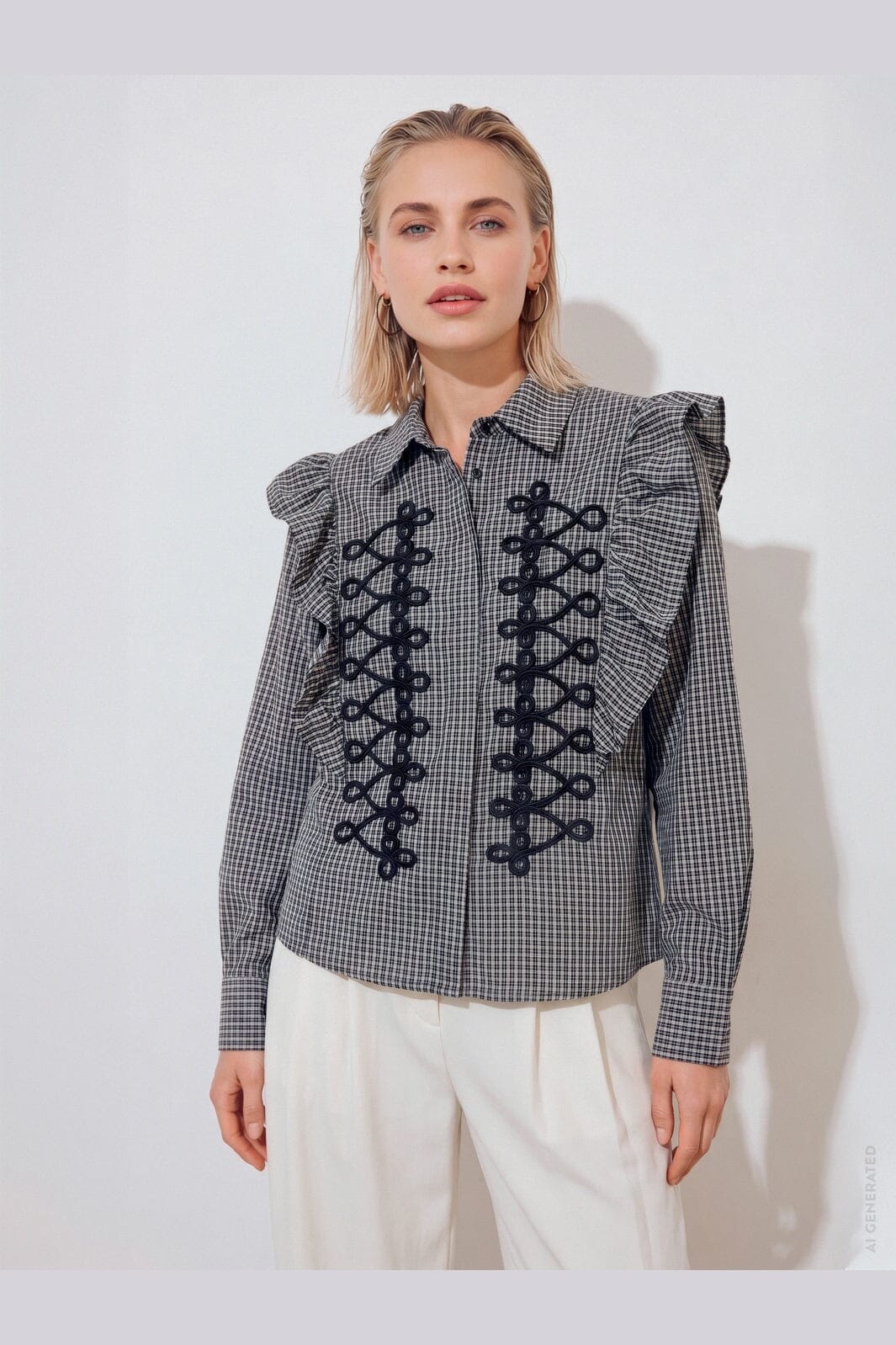 Gossia - Kirigo Shirt G3490 - Black Checks