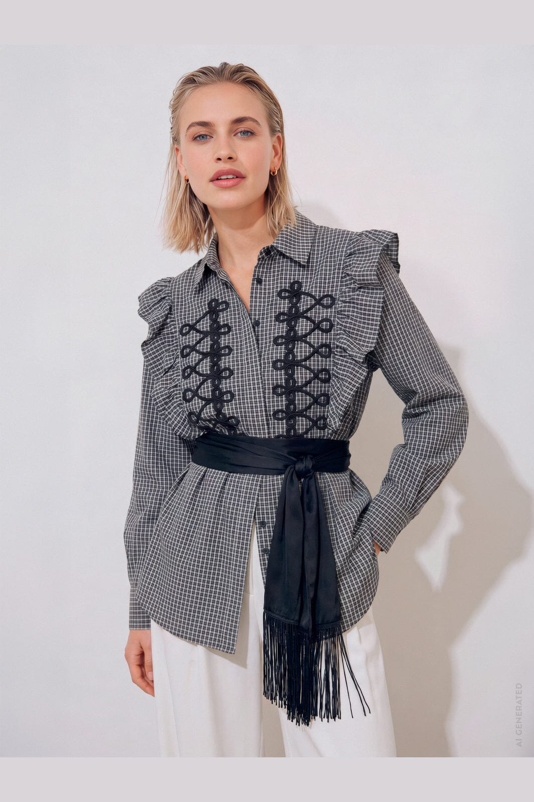 Gossia - Kirigo Shirt G3490 - Black Checks