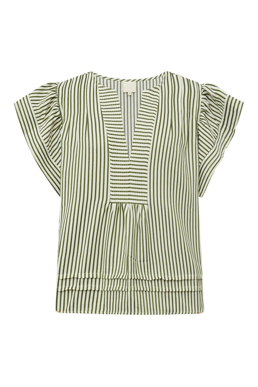 Gossia - Minkago Jo Blouse G1987 - Creme Army Stripes