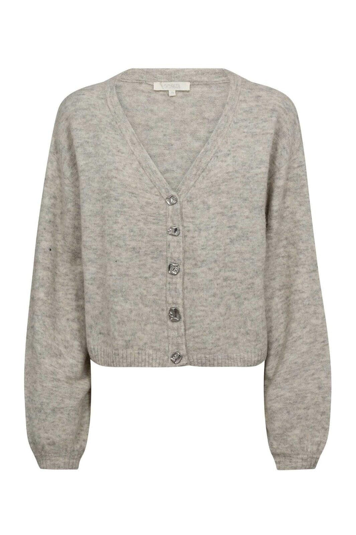 Gossia - Rosiego Cardigan G2760 - Light Grey Melange Cardigans 