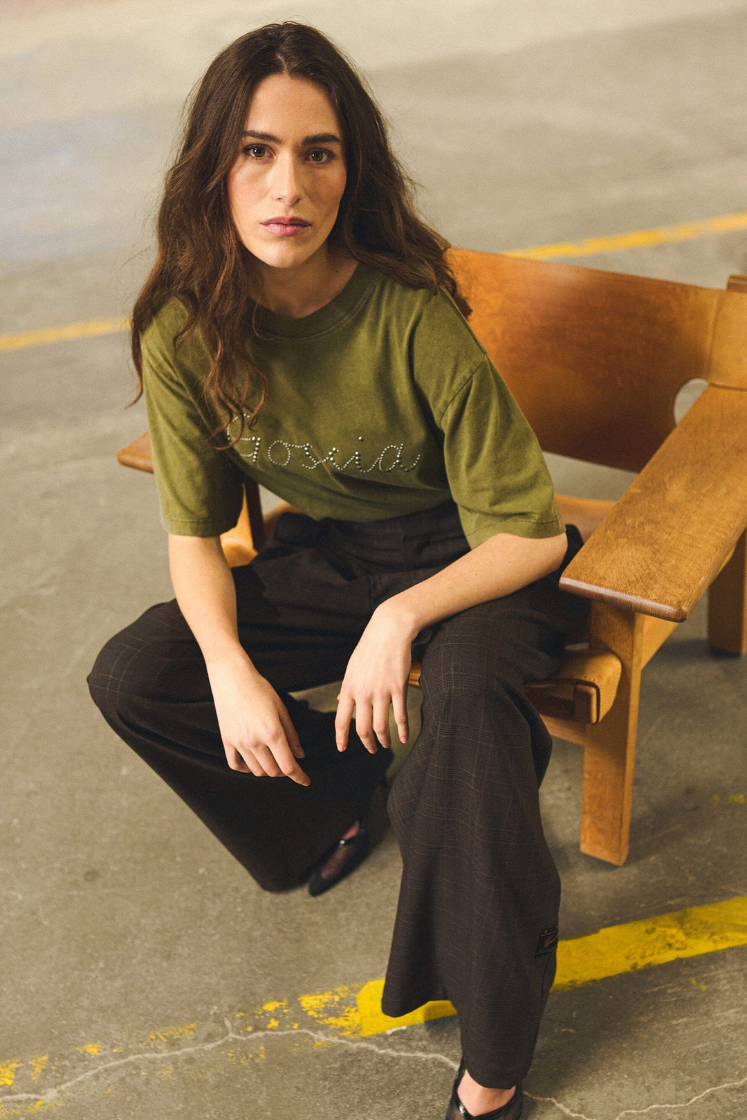 Gossia - Wittago Tee G3191 - Army Washed T-shirts 