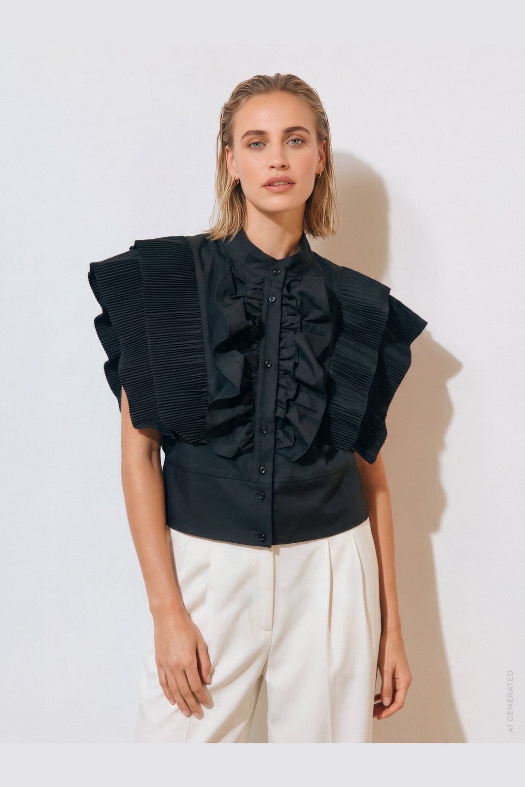 Gossia - Zelniego Blouse G3496 - Black