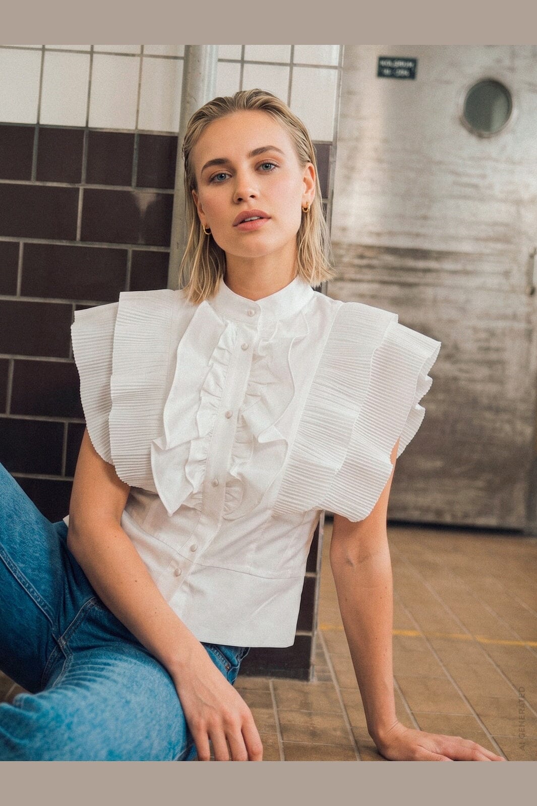 Gossia - Zelniego Blouse G3496 - Off-White