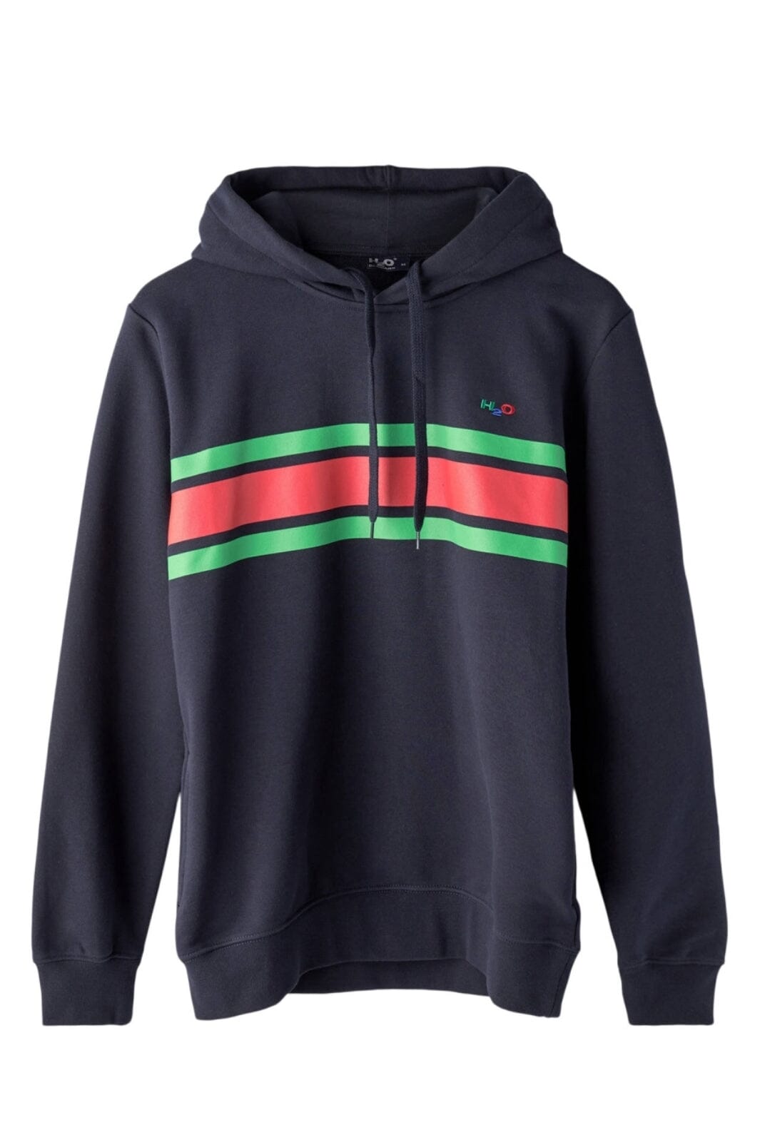 H2O - Gilleleje Sweat Hoodie - Navy/Green/Red