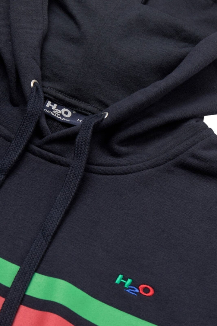H2O - Gilleleje Sweat Hoodie - Navy/Green/Red