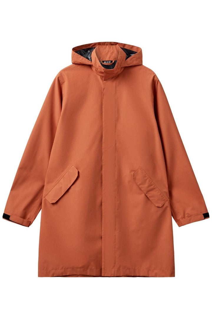 H2O - Rømø Lw Rain Long Jacket - 2047 Autumn Leaf
