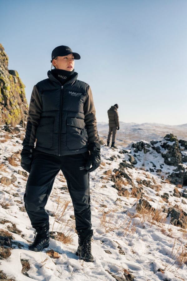 Halo - Blocked Zip Fleece 610209 - 0554 - Major Brown Jakker 