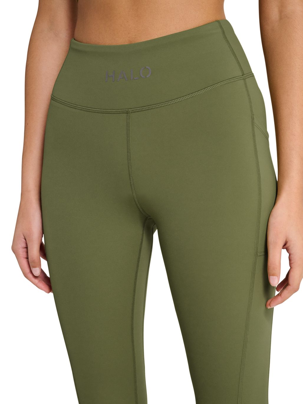 Halo - Women Training Tights 228641 - 6096 - Olive Drab Leggings 