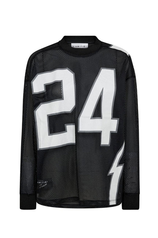 Haute L'Amitié - American Football Ls Tee HL10049 - Black