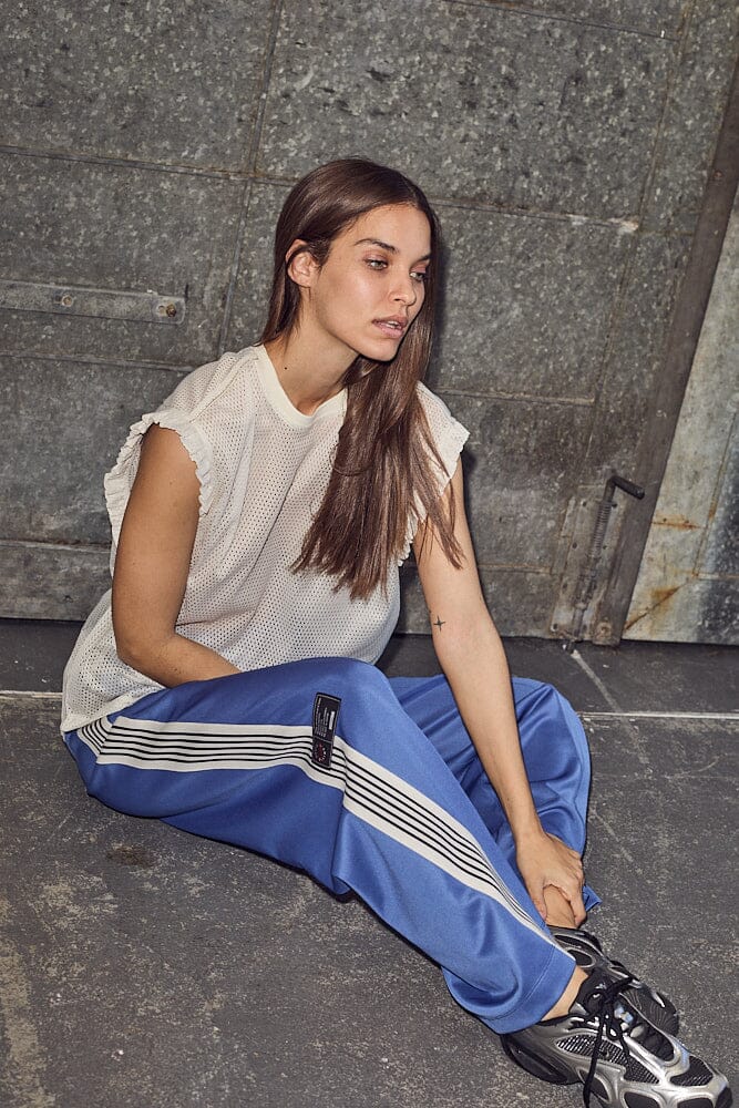 Haute L'Amitié - Baggy Track Tall Pants HL10071 - Blue Bukser 